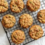 completed Healthy Veggie Muffins on a wire rack