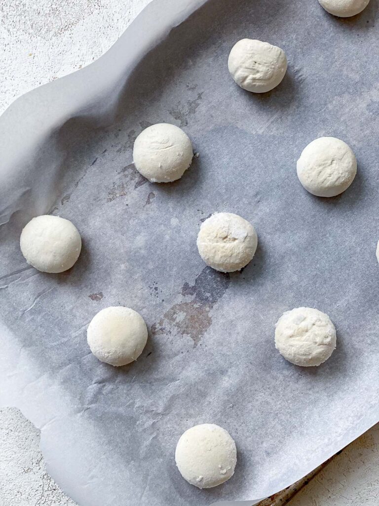 rolls on a baking sheet