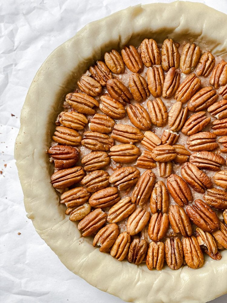 pre-baked pie on white surface