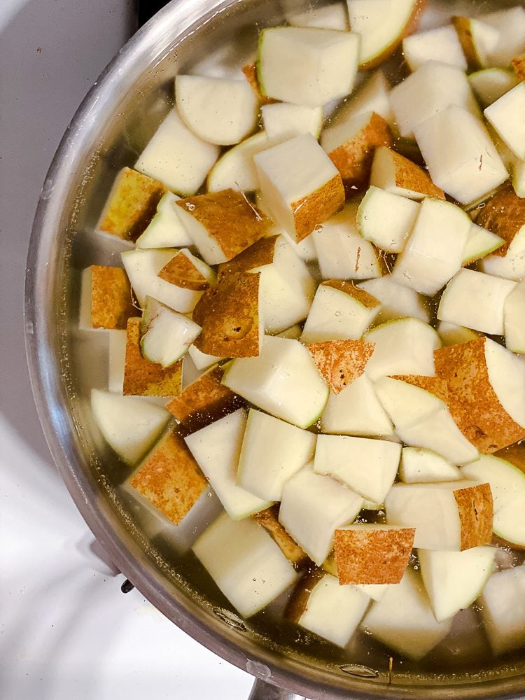 process shot showing potatoes in bowl