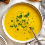 Completed Easy Pastina Recipe (Italian Penicillin Soup!) in a bowl.